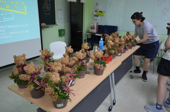 115.7.9(四)藝文競賽之【水苔植栽創意綠雕(森林小熊)】圖片